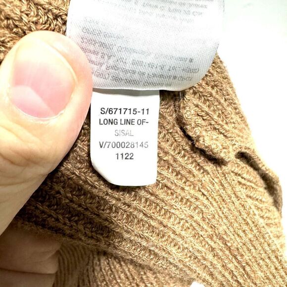 Old Navy Cardigan Sweater Tan Brown Long Sleeve Knit Open Front Womens sz Small - Picture 6 of 7